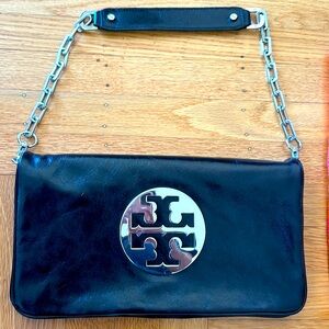 Authentic Tory Burch Reva Clutch with Chain